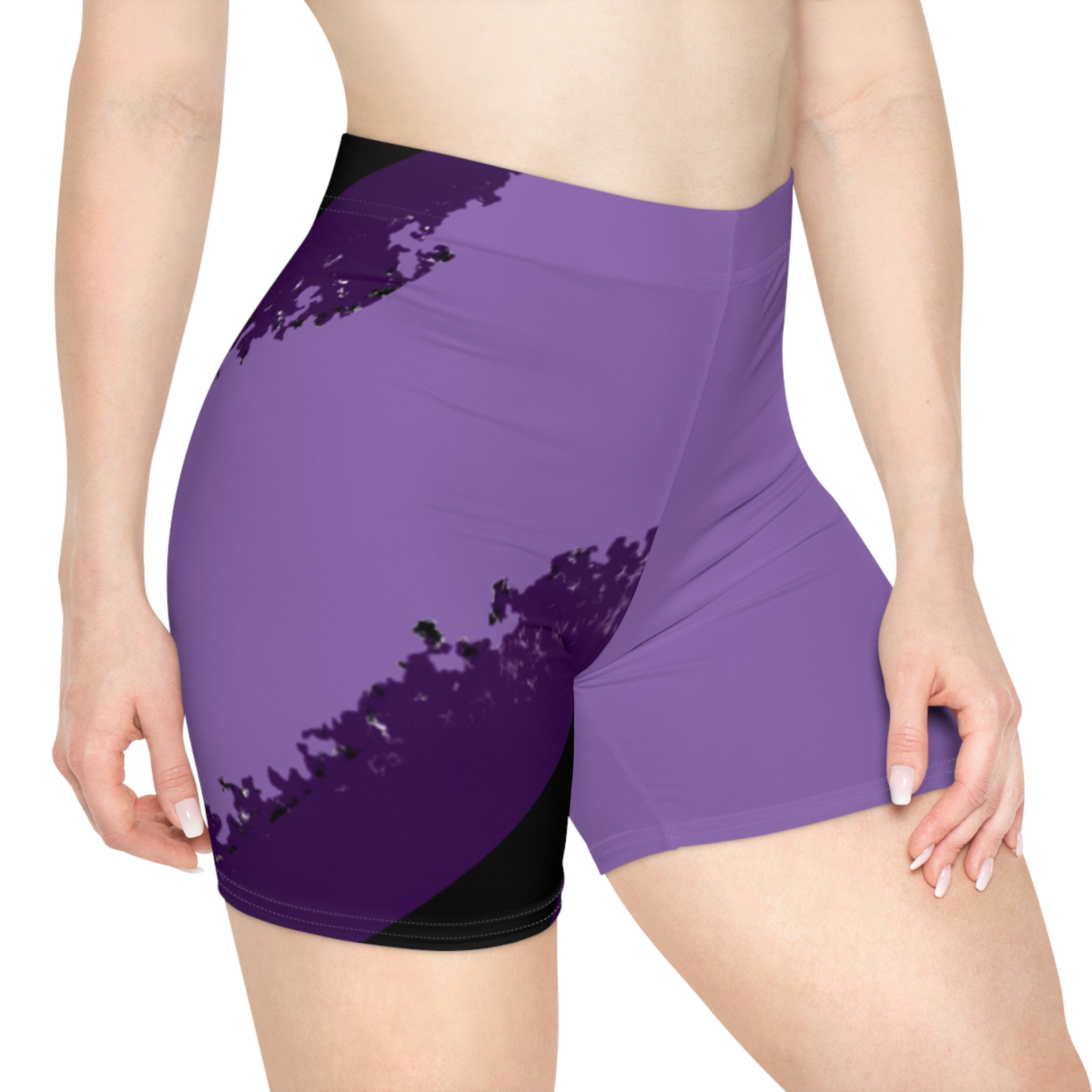 Purple Vibrant Women's Biker Shorts