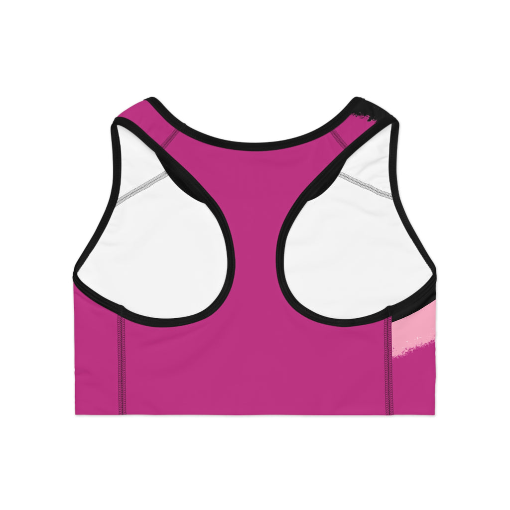 Dark Pink Workout Sports Bra