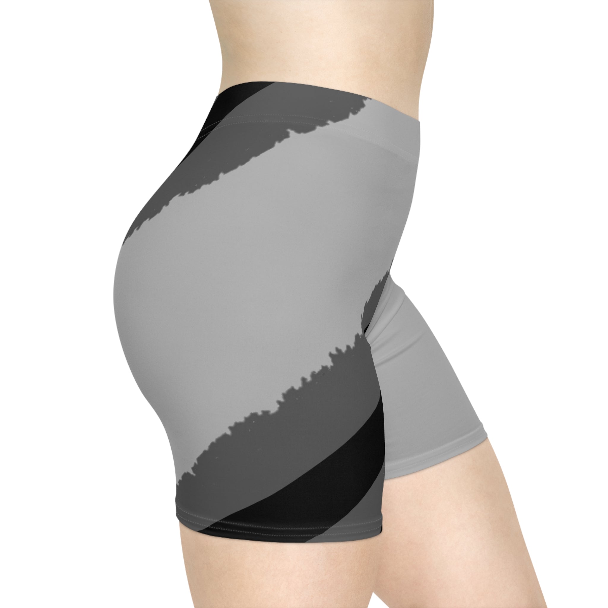 Light Grey Vibrant Women's Biker Shorts