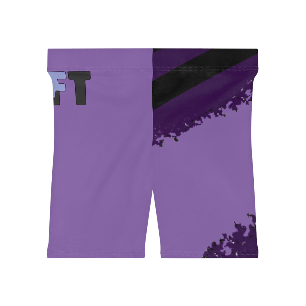 Purple Vibrant Women's Biker Shorts