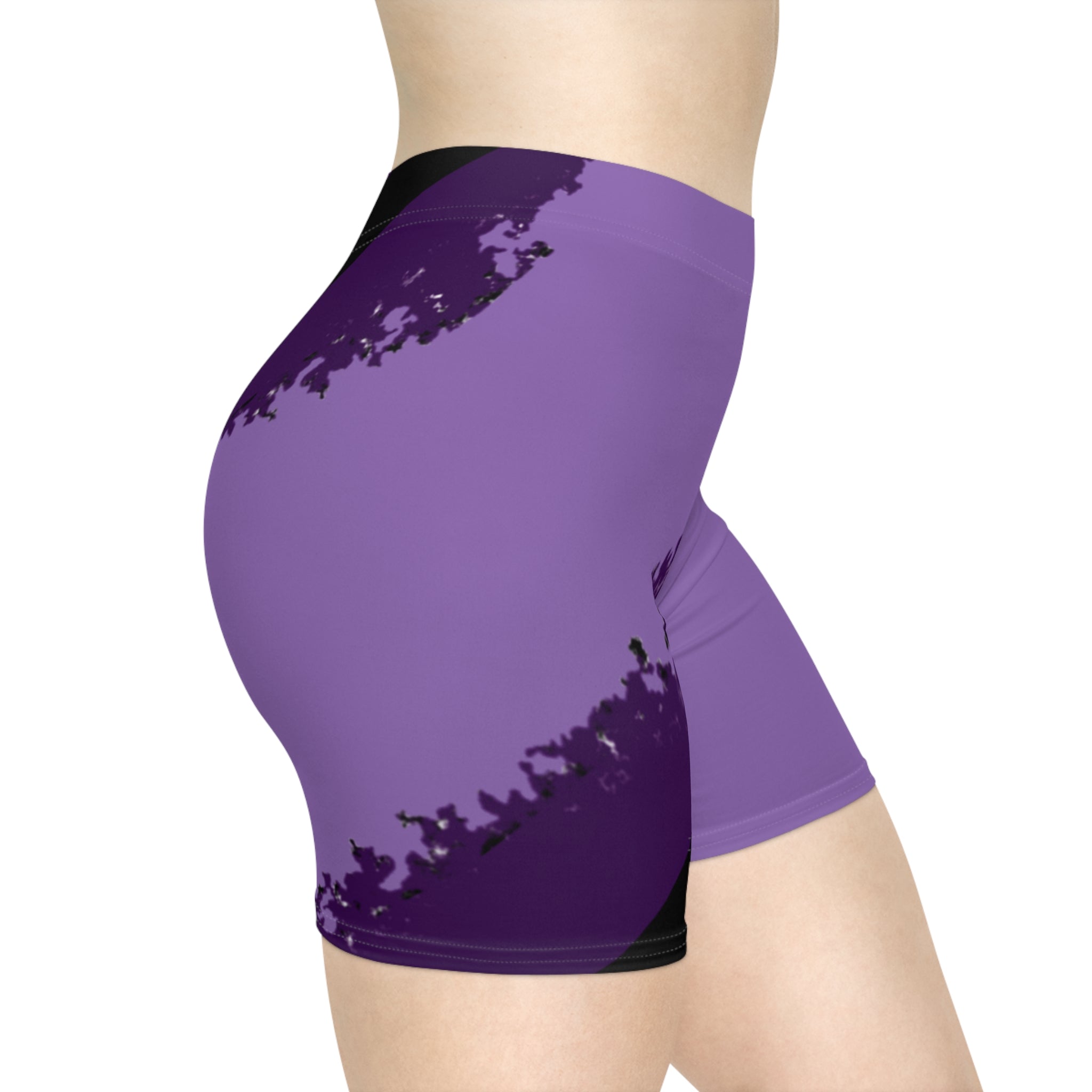 Purple Vibrant Women's Biker Shorts