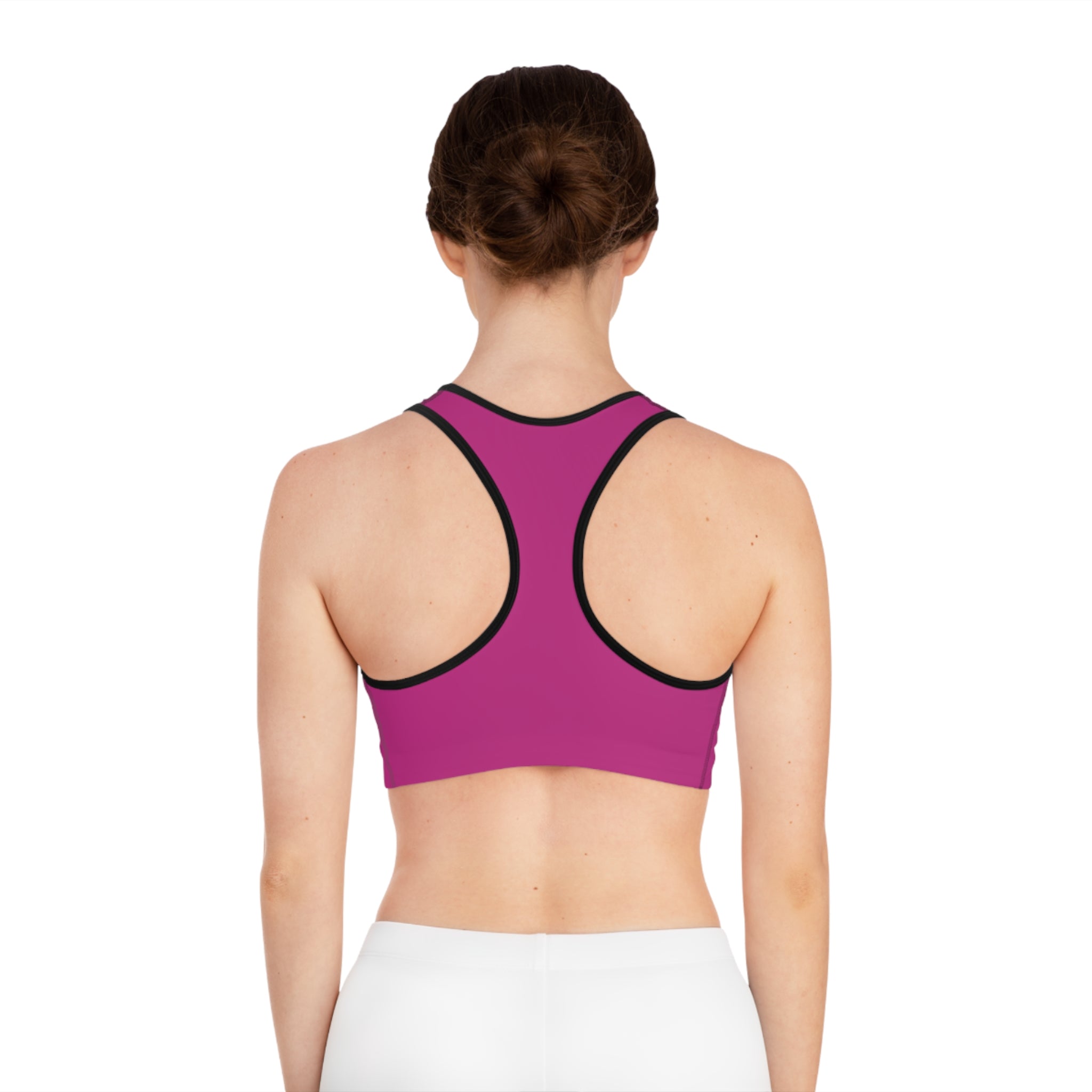 Dark Pink Workout Sports Bra