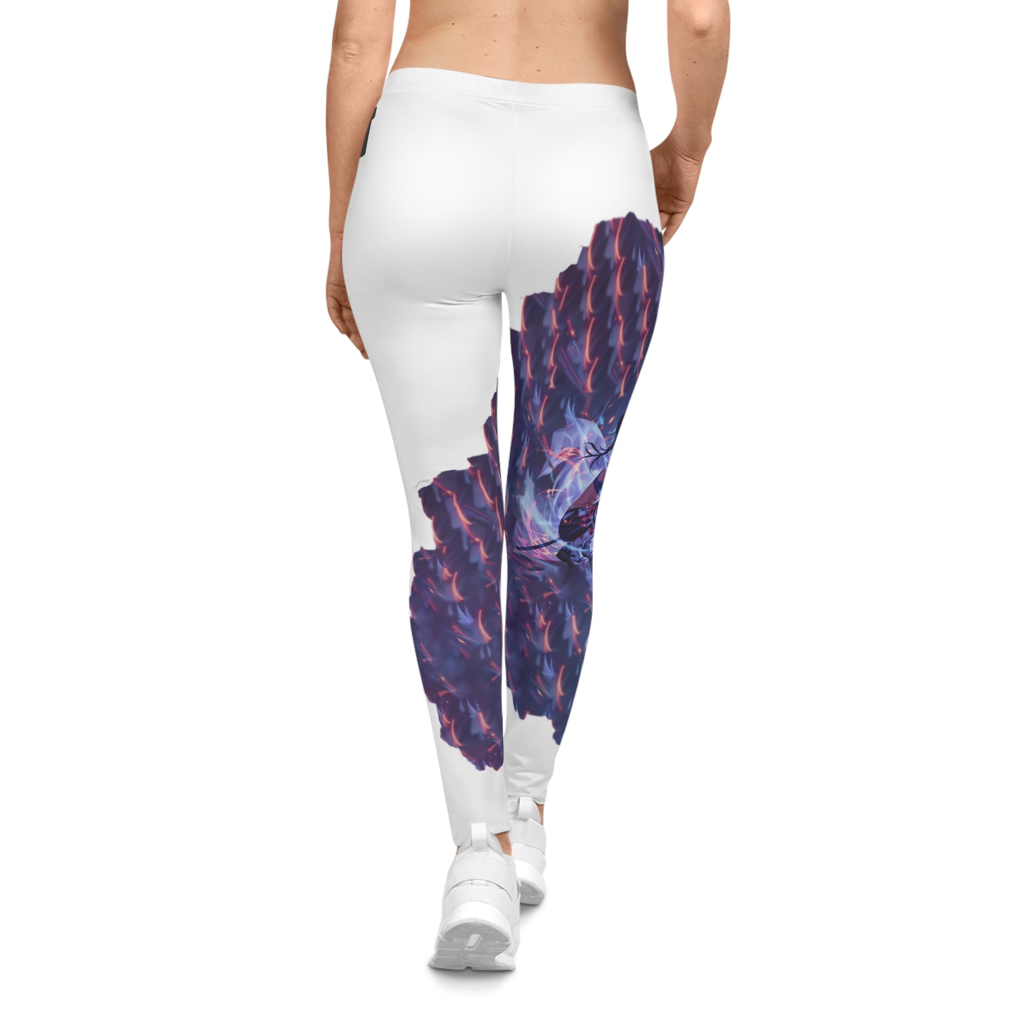 White Women's Leggings - Summoning