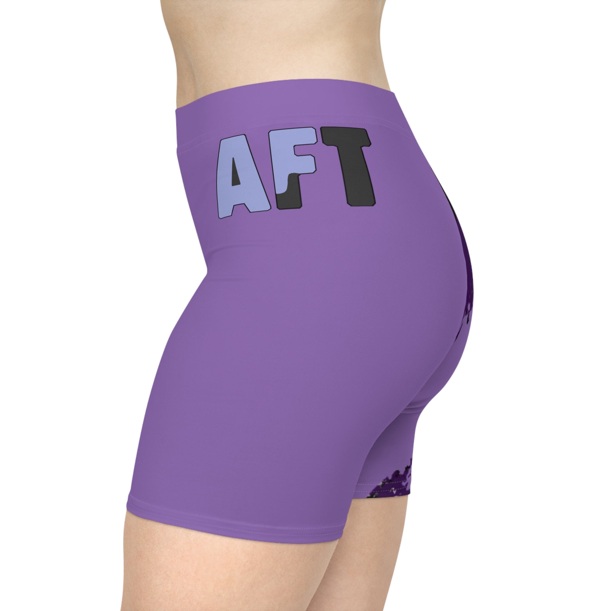 Purple Vibrant Women's Biker Shorts