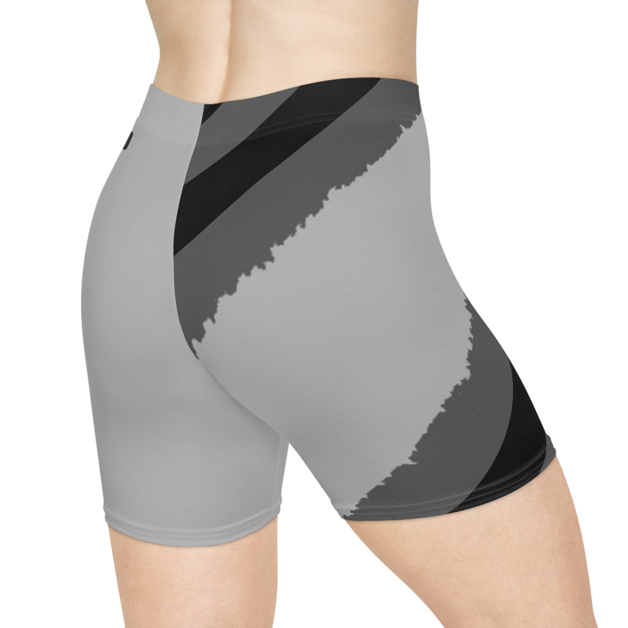 Light Grey Vibrant Women's Biker Shorts