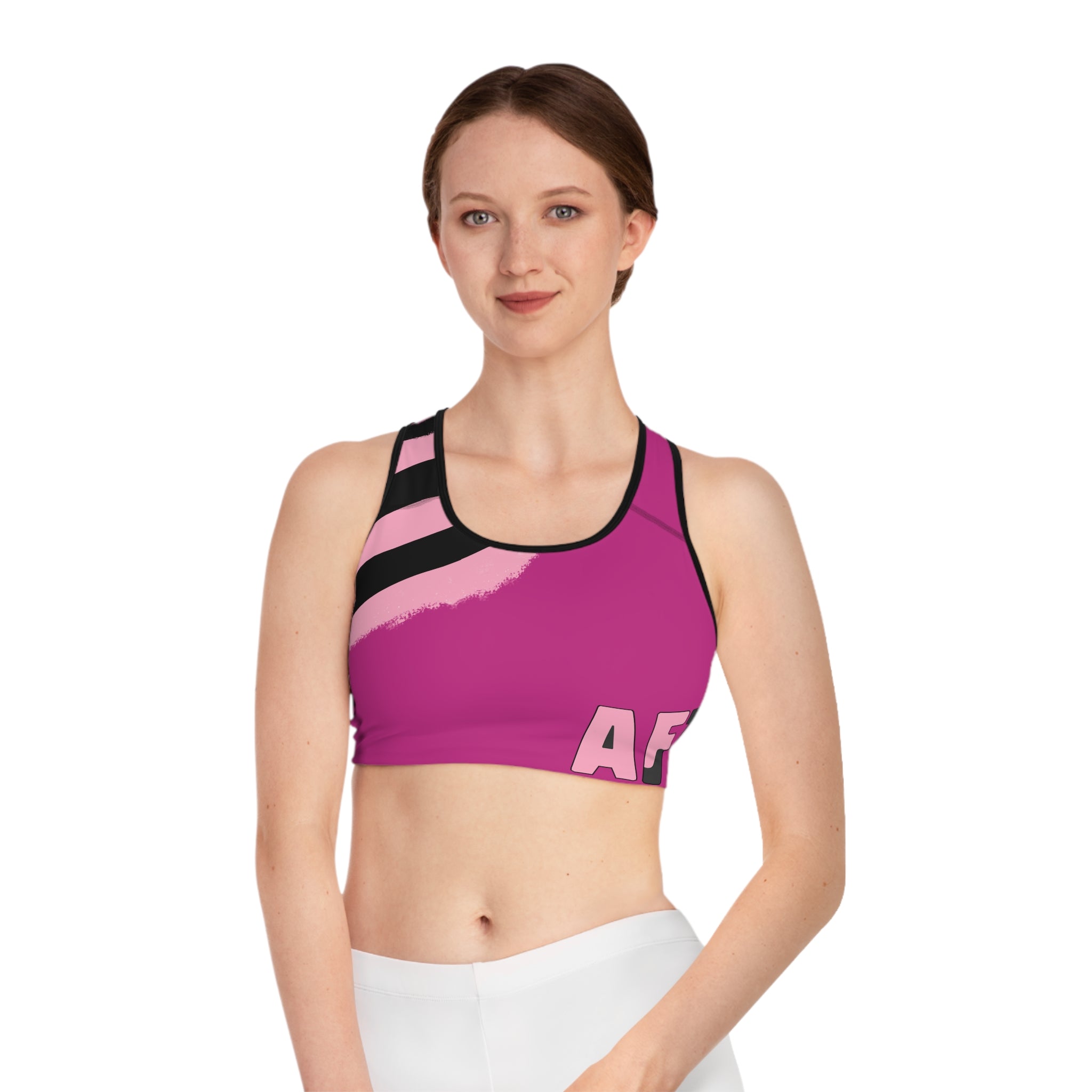 Dark Pink Workout Sports Bra
